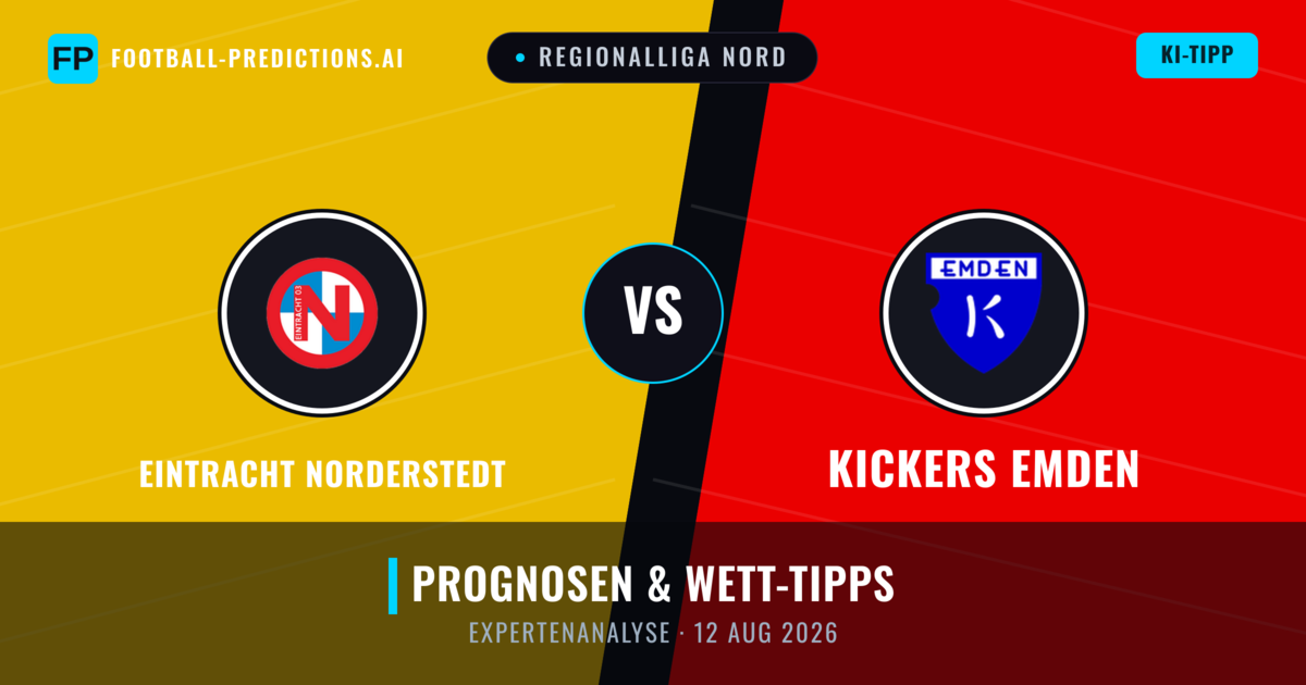 Eintracht Norderstedt vs Kickers Emden — Prognose und Spielvorschau
