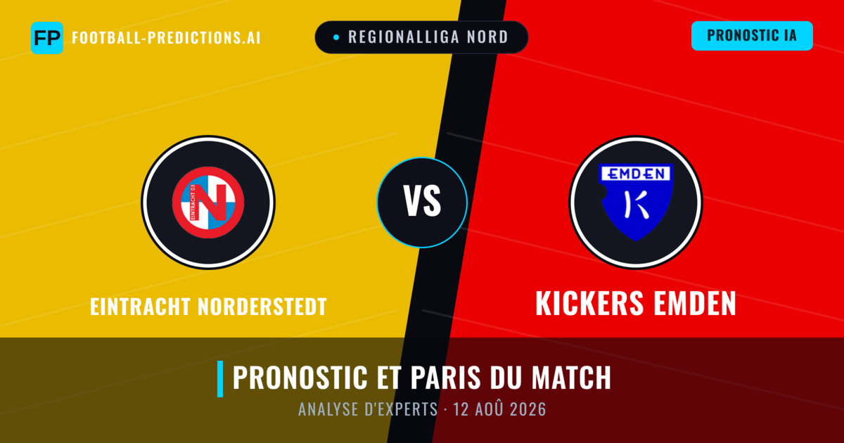 Eintracht Norderstedt vs Kickers Emden — pronostic et avant-match