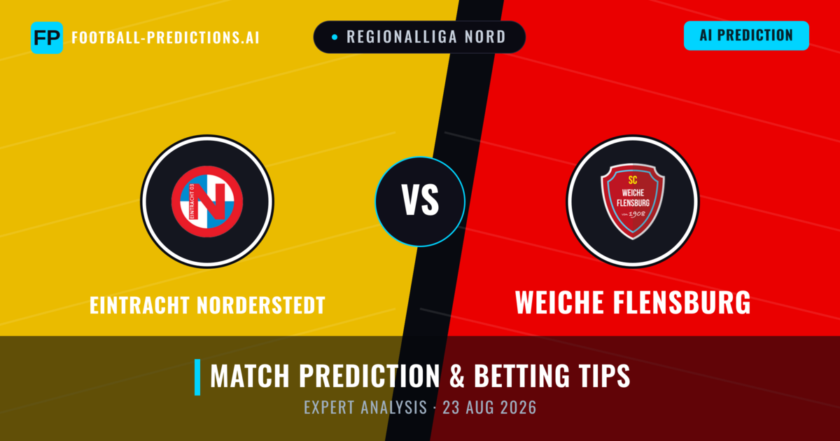 Eintracht Norderstedt vs Weiche Flensburg — match prediction & preview