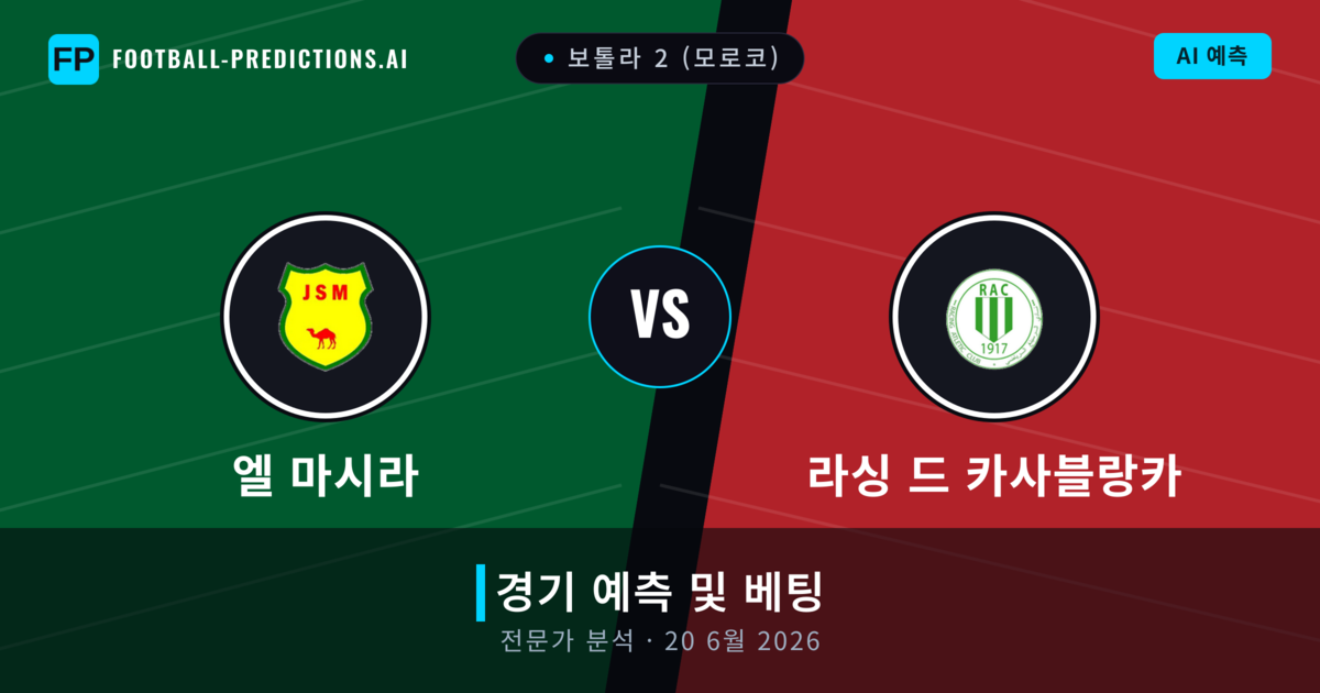 엘 마시라 대 라싱 드 카사블랑카 — 경기 예측 및 프리뷰