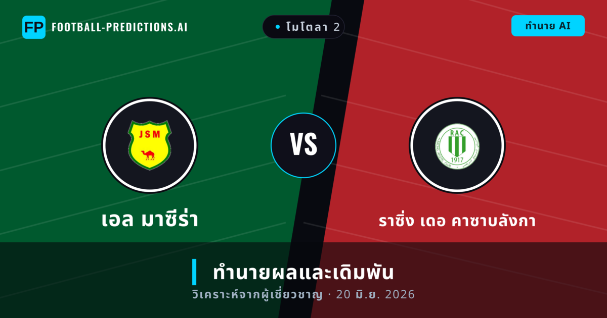 เอล มาซีร่า พบ ราซิ่ง เดอ คาซาบลังกา — ทำนายผลและพรีวิวการแข่งขัน