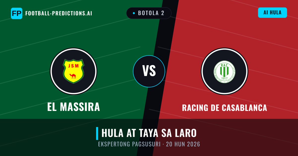 El Massira vs Racing de Casablanca — hula at preview ng laban