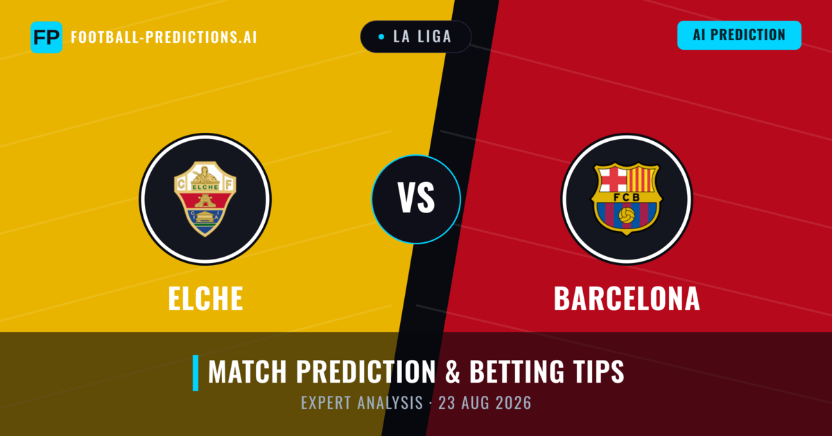 Elche vs Barcelona — match prediction & preview