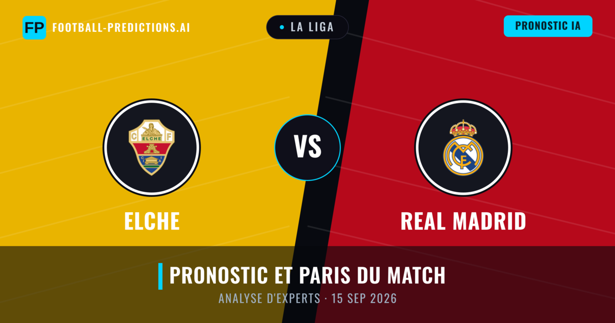 Elche vs Real Madrid — pronostic et avant-match