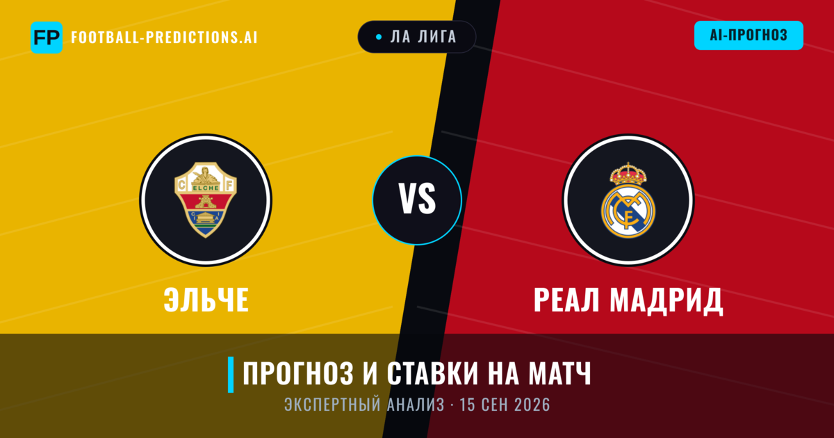 Эльче – Реал Мадрид — прогноз и превью матча