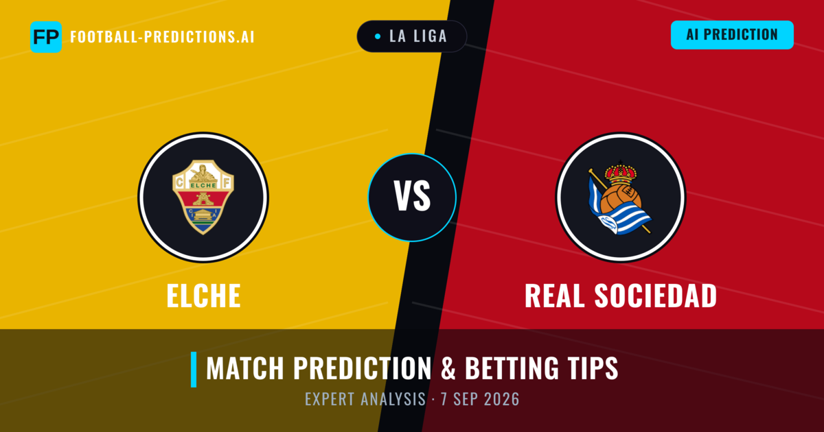 Elche vs Real Sociedad — match prediction & preview