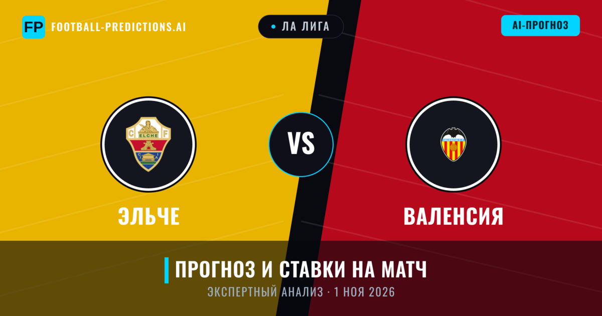 Эльче – Валенсия — прогноз и превью матча