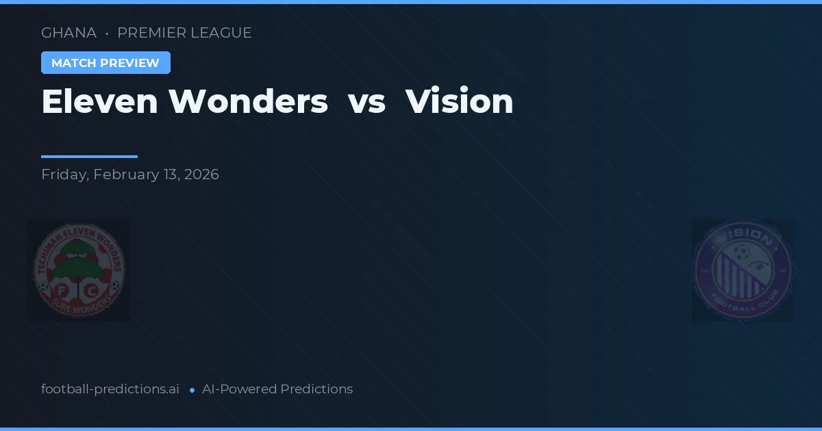 Eleven Wonders vs Vision — pronostico e anteprima del match