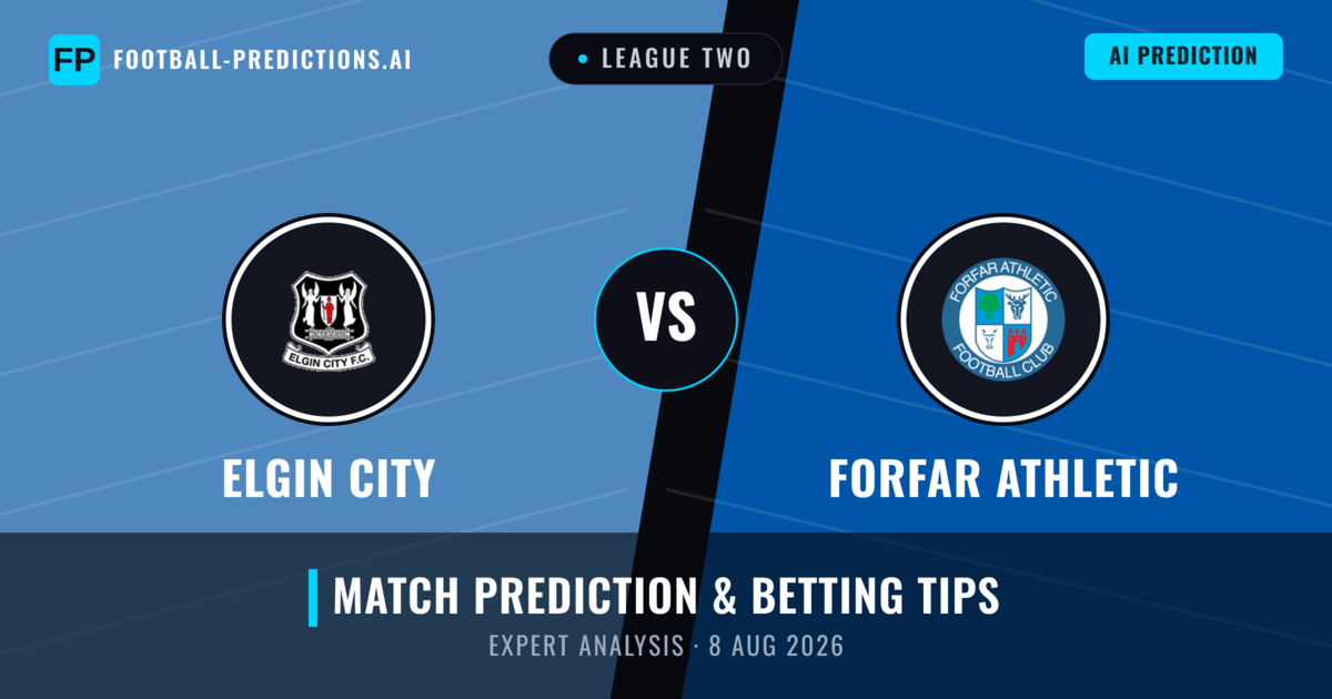 Elgin City vs Forfar Athletic — match prediction & preview