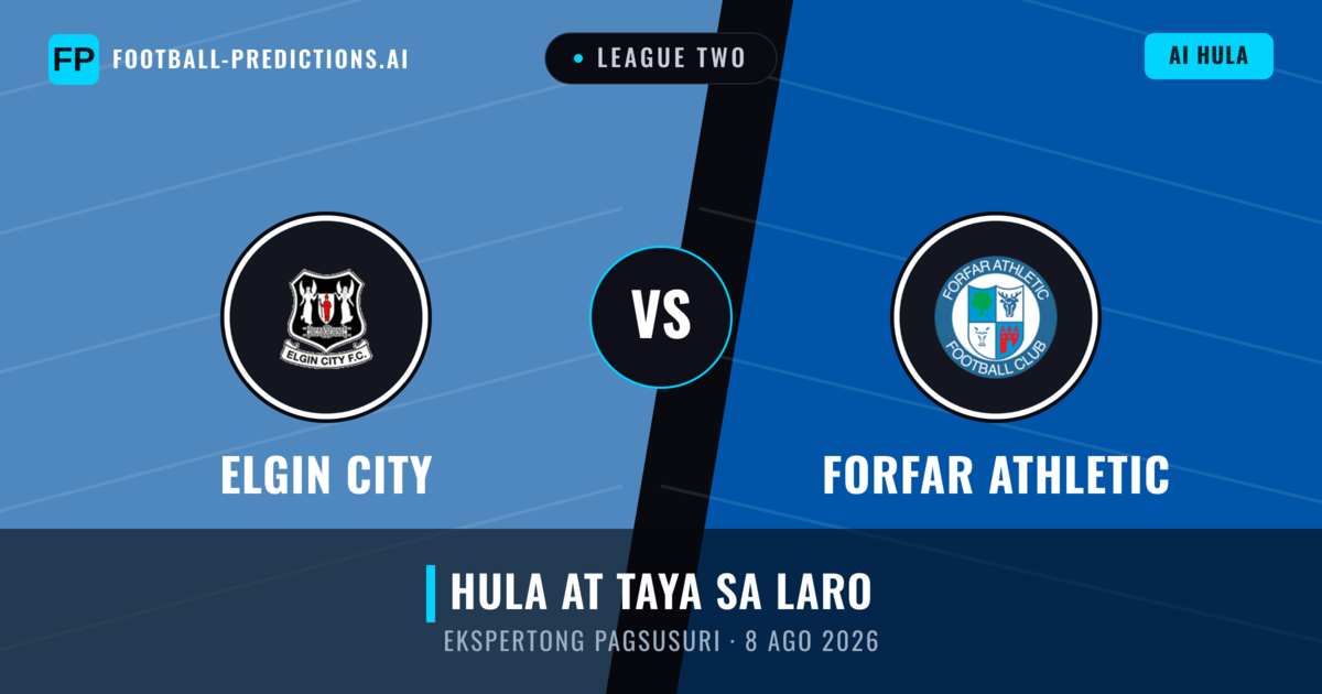 Elgin City vs Forfar Athletic — hula at preview ng laban