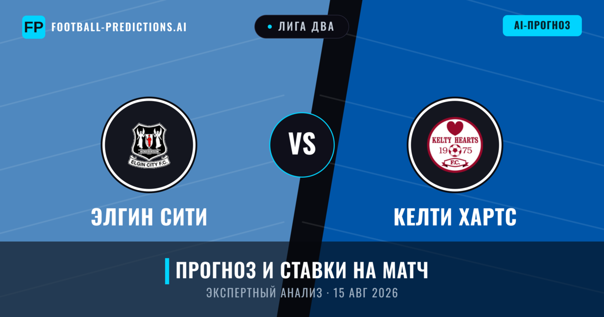 Элгин Сити – Келти Хартс — прогноз и превью матча