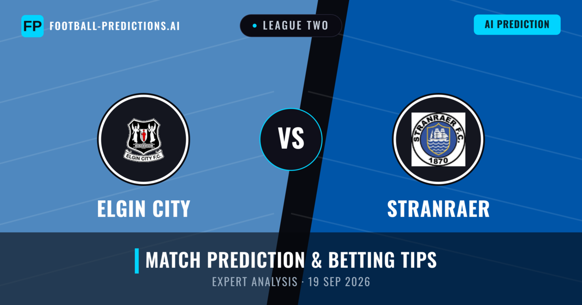 Elgin City vs Stranraer — match prediction & preview