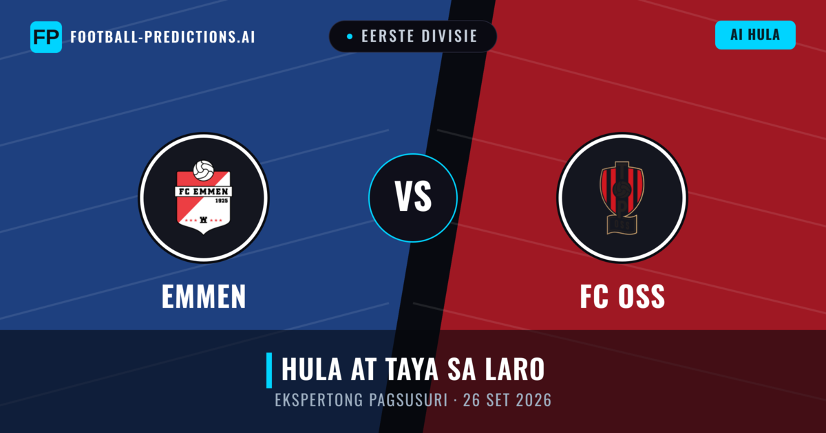 Emmen vs FC OSS — hula at preview ng laban