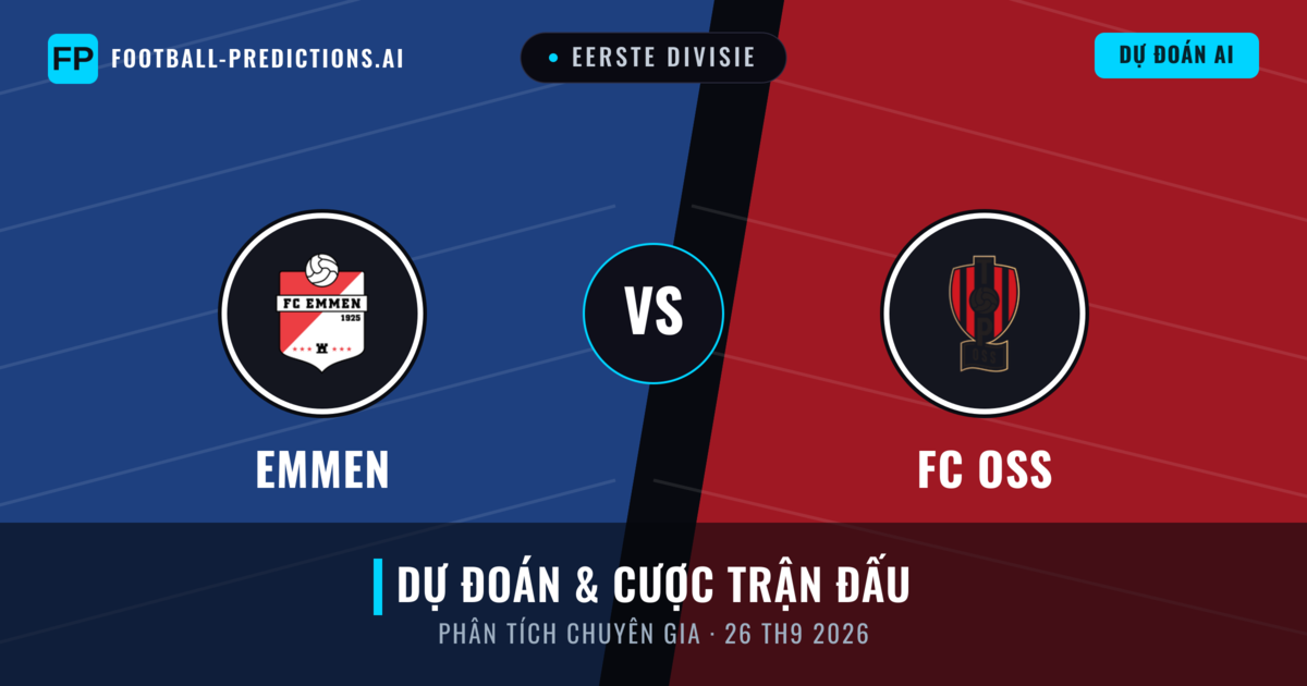 Emmen vs FC OSS — dự đoán và xem trước trận đấu