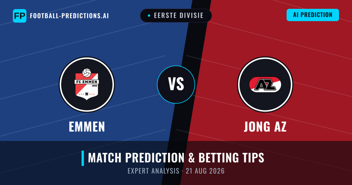 Emmen vs Jong AZ — match prediction & preview