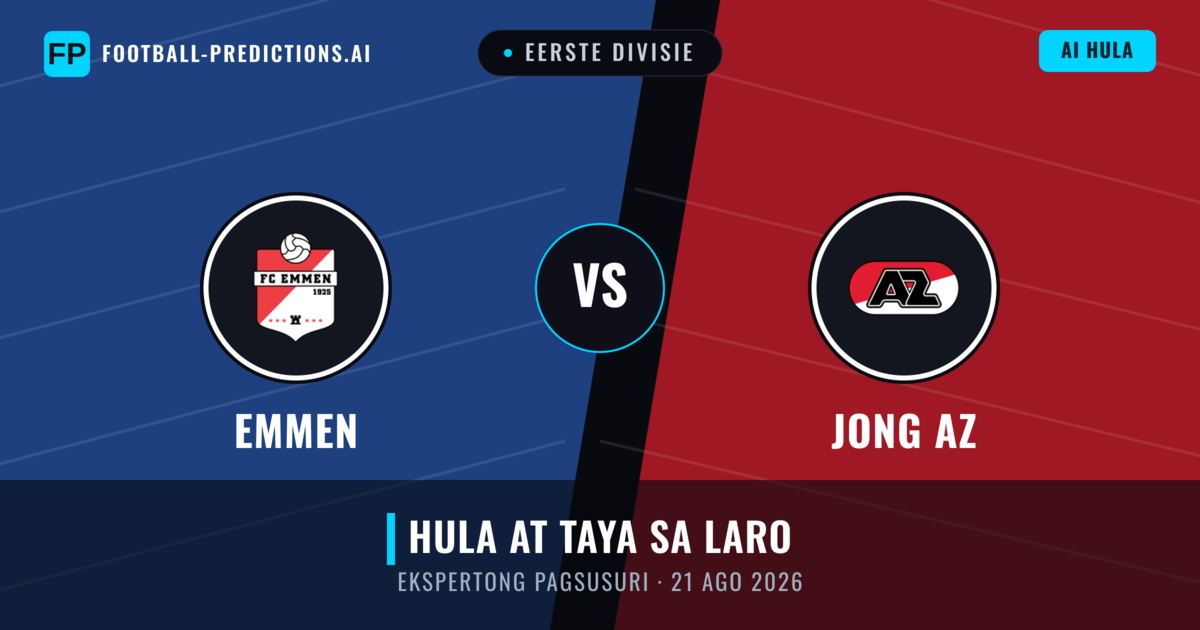 Emmen vs Jong AZ — hula at preview ng laban