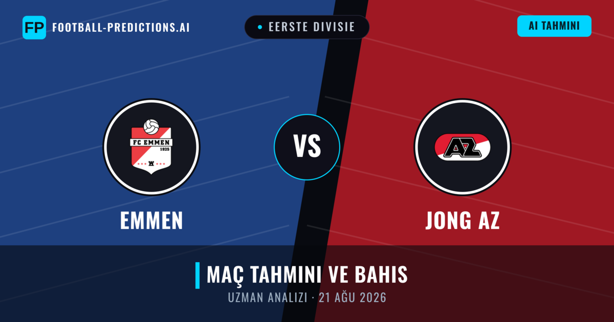 Emmen - Jong AZ — maç tahmini ve önizleme