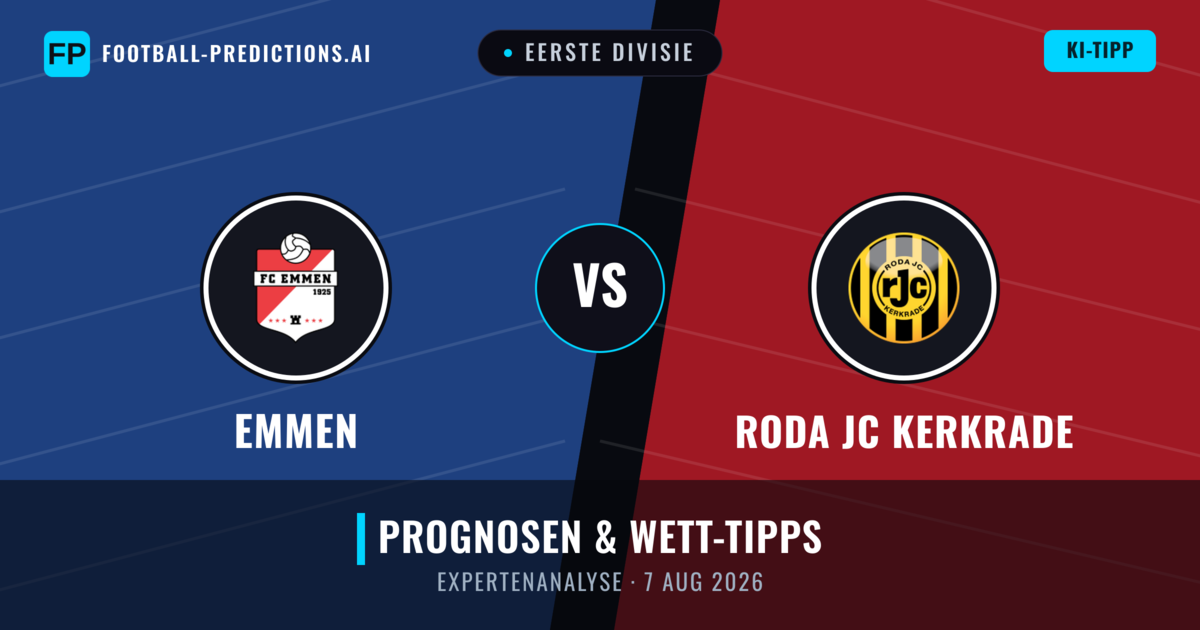 Emmen vs Roda JC Kerkrade — Prognose und Spielvorschau