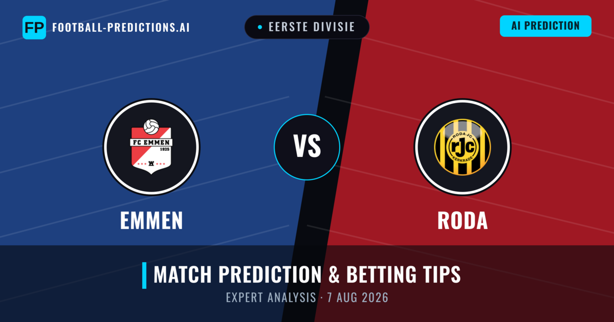 Emmen vs Roda — match prediction & preview