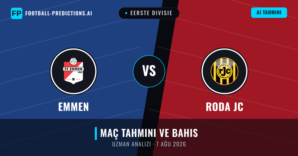 Emmen - Roda JC — maç tahmini ve önizleme