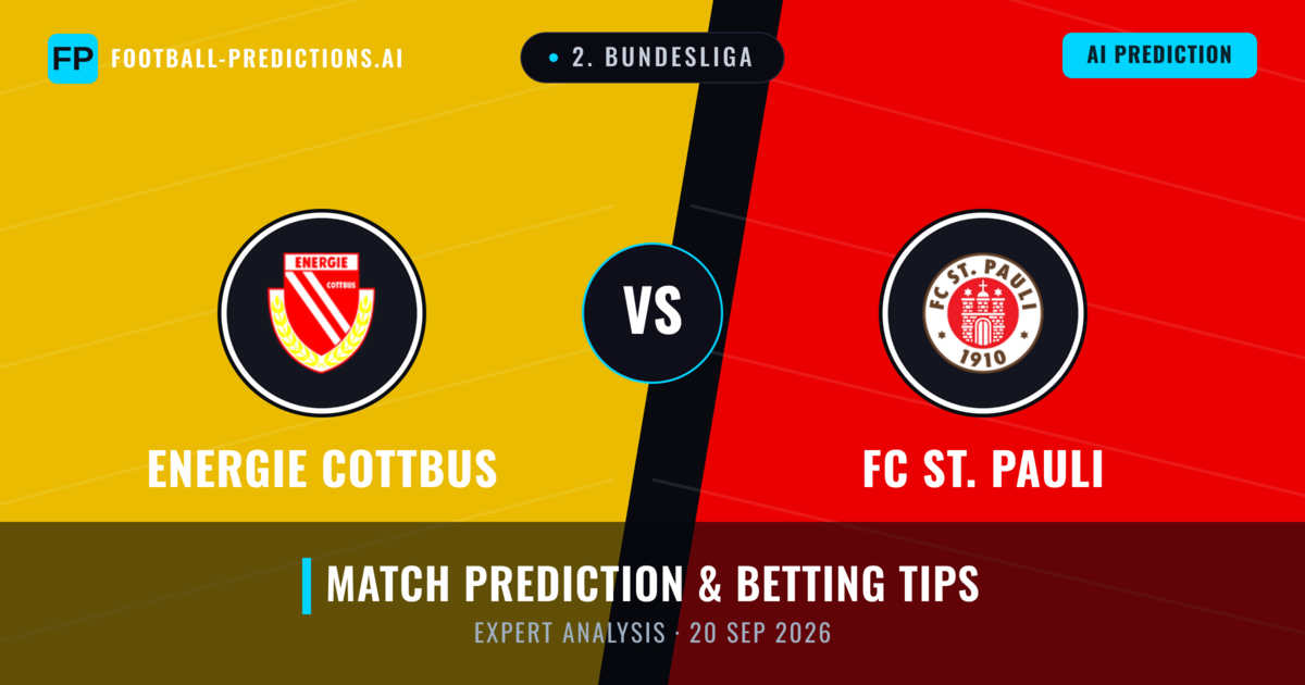Energie Cottbus vs FC St. Pauli — match prediction & preview