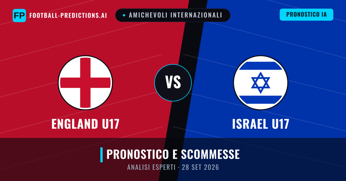 England U17 vs Israel U17 — pronostico e anteprima del match