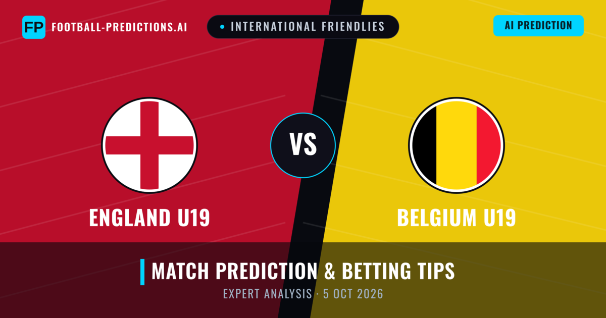 England U19 vs Belgium U19 — match prediction & preview