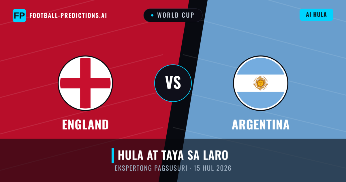 England vs Argentina — hula at preview ng laban