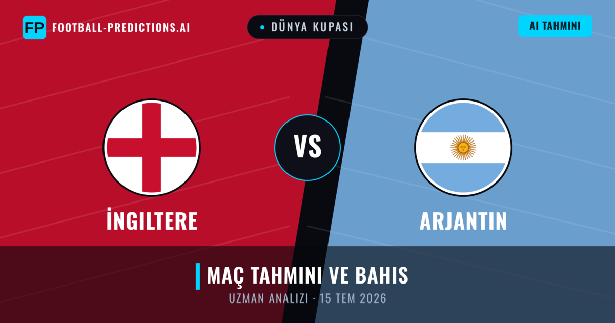 İngiltere - Arjantin — maç tahmini ve önizleme