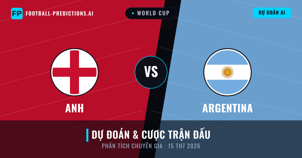Anh vs Argentina — dự đoán và xem trước trận đấu