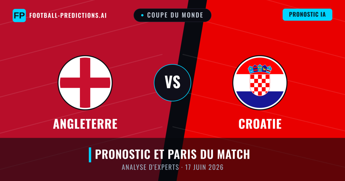 Angleterre vs Croatie — pronostic et avant-match