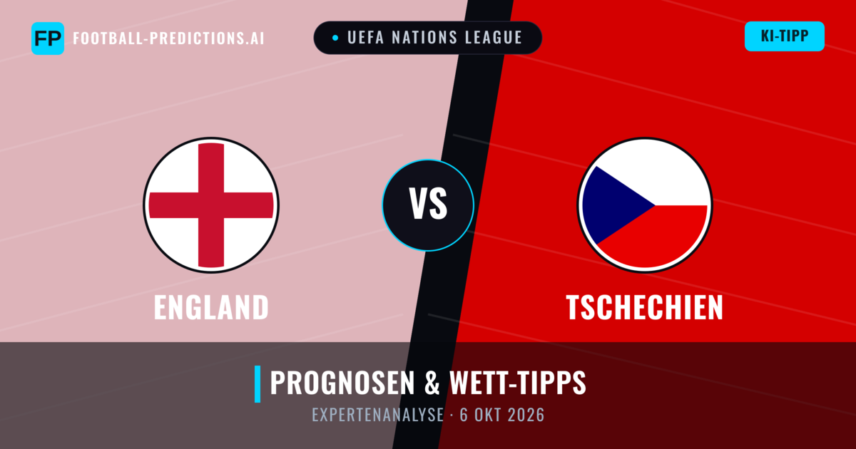 England vs Tschechien — Prognose und Spielvorschau