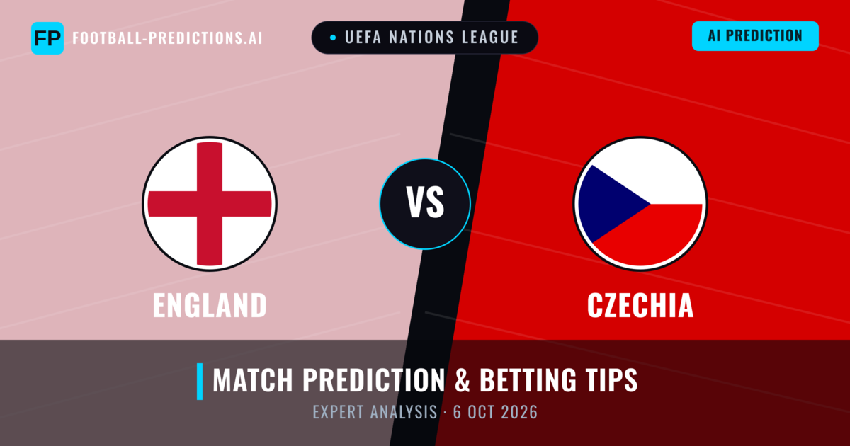 England vs Czechia — match prediction & preview