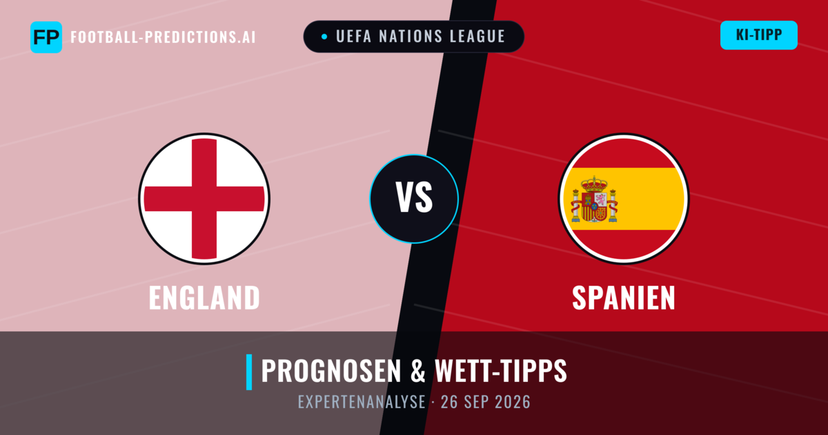 England vs Spanien — Prognose und Spielvorschau