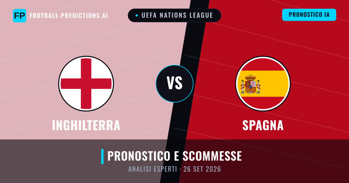 Inghilterra vs Spagna — pronostico e anteprima del match