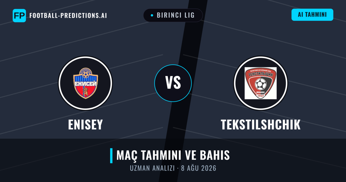 Enisey - Tekstilshchik — maç tahmini ve önizleme