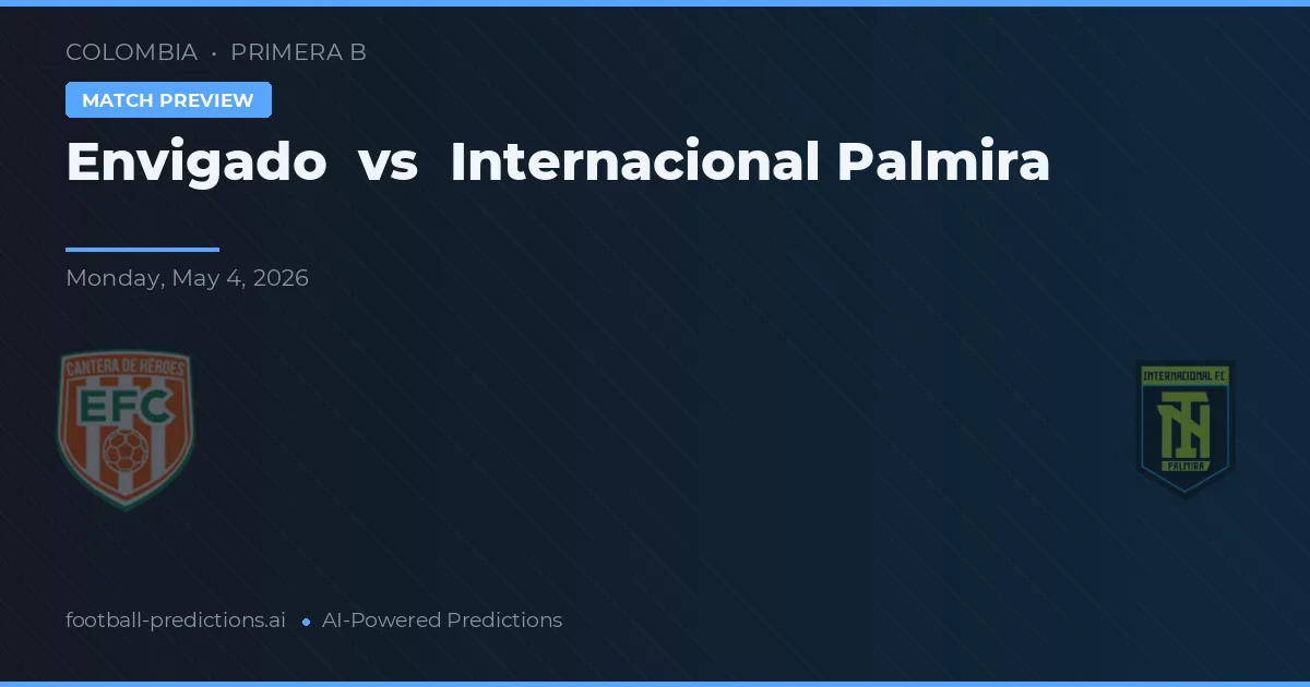 Envigado vs İnter Palmira preview
