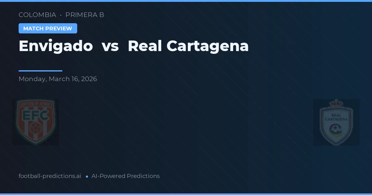 Envigado vs Real Cartagena — pronostic et avant-match