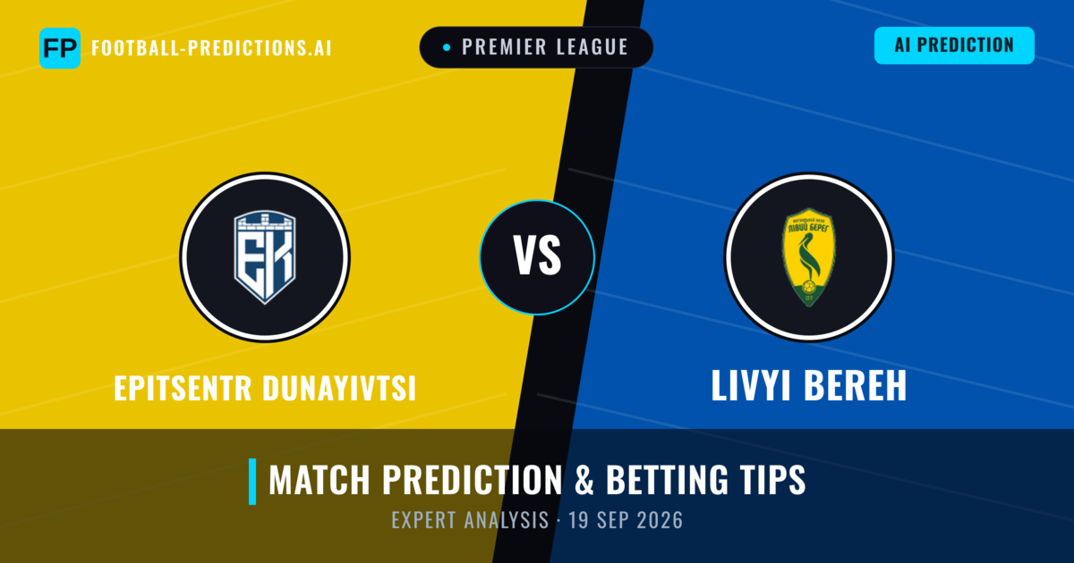 Epitsentr Dunayivtsi vs Livyi Bereh — match prediction & preview