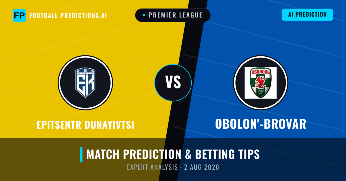 Epitsentr Dunayivtsi vs Obolon'-Brovar — match prediction & preview