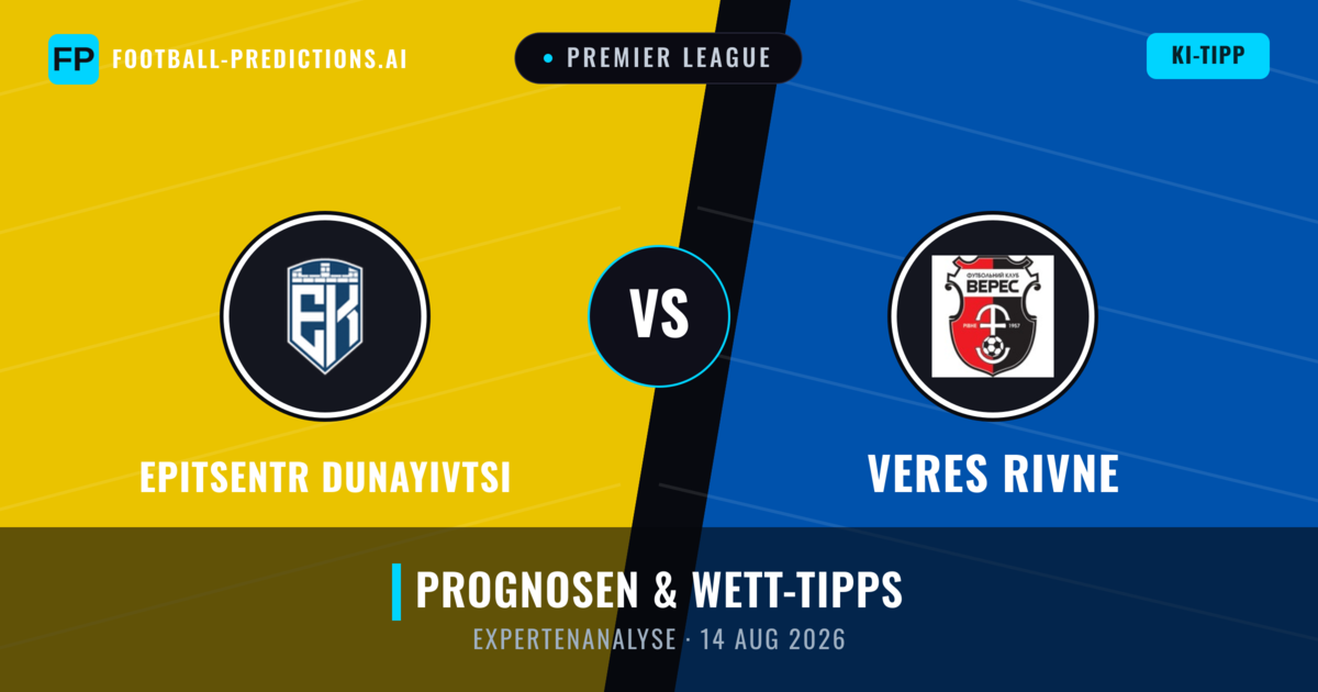 Epitsentr Dunayivtsi vs Veres Rivne — Prognose und Spielvorschau