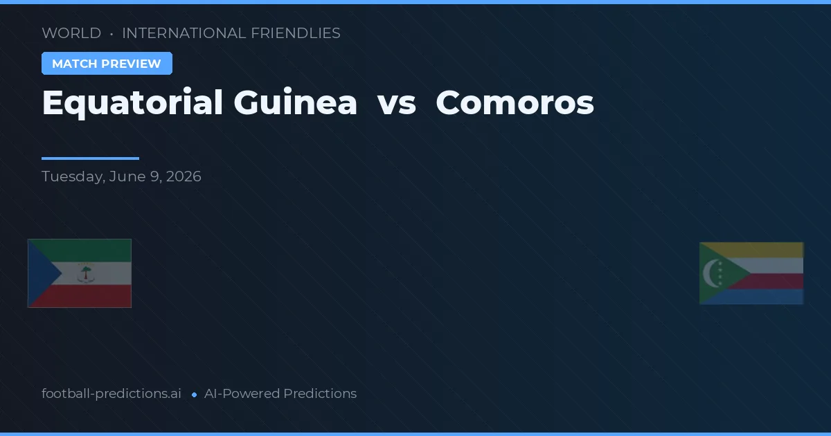 Equatorial Guinea vs Comoros — hula at preview ng laban