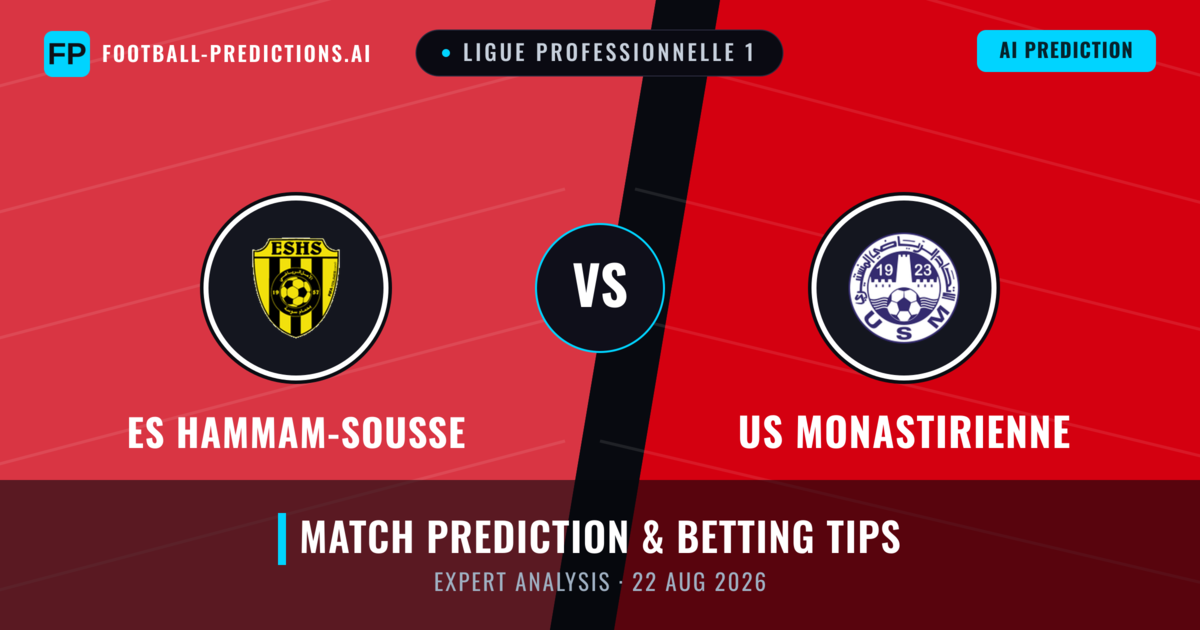 ES Hammam-Sousse vs US Monastirienne — match prediction & preview