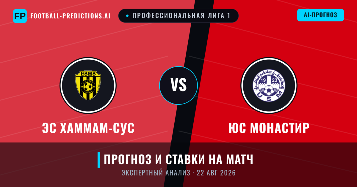 ЭС Хаммам-Сус – ЮС Монастир — прогноз и превью матча