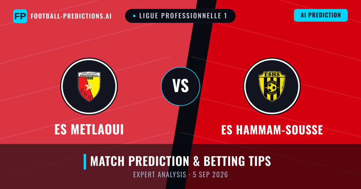 ES Metlaoui vs ES Hammam-Sousse — match prediction & preview