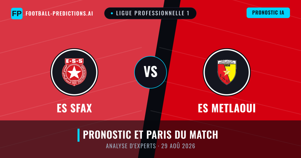 ES Sfax vs ES Metlaoui — pronostic et avant-match