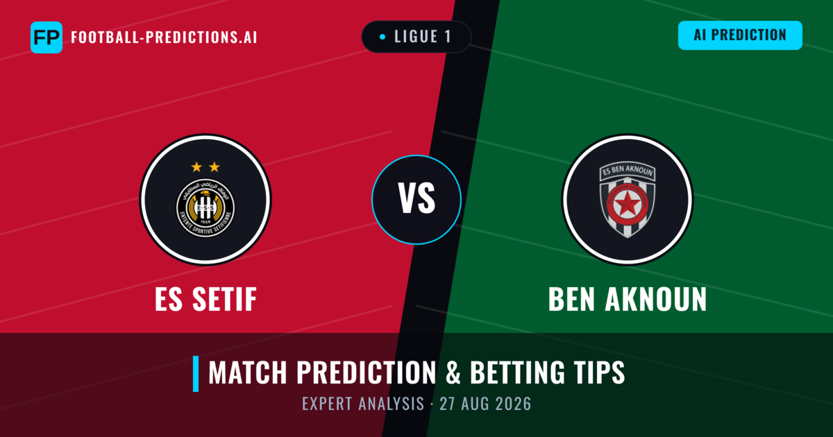 ES Setif vs Ben Aknoun — match prediction & preview