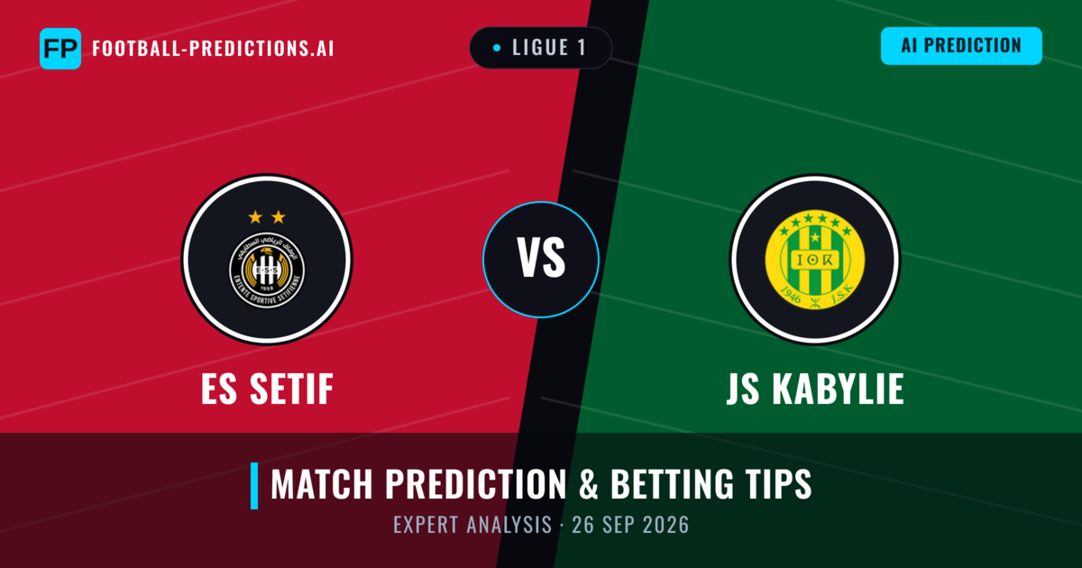 ES Setif vs JS Kabylie — match prediction & preview