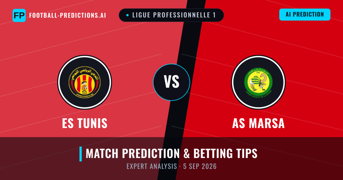 ES Tunis vs AS Marsa — match prediction & preview