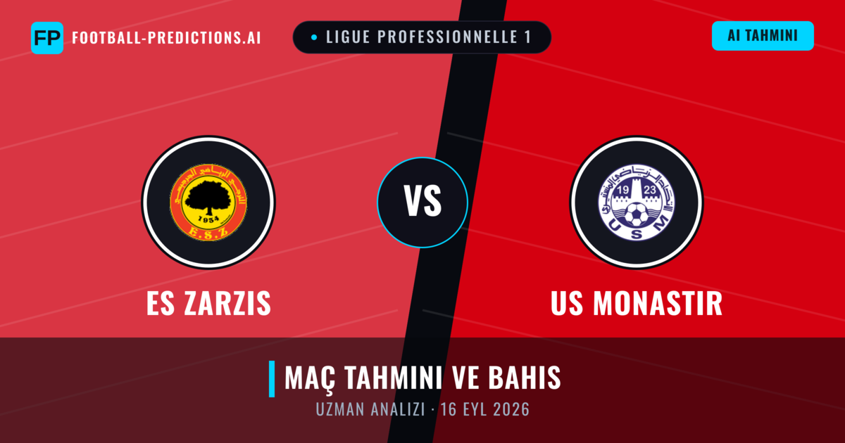 ES Zarzis - US Monastir — maç tahmini ve önizleme